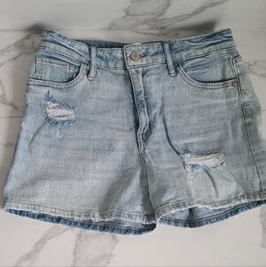 Teen Girl Jean Shorts Art Class